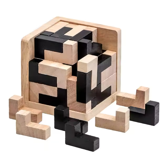 Creative 3D Puzzle Luban Interlocking Wooden Toy Early Educational Toys Puzzles