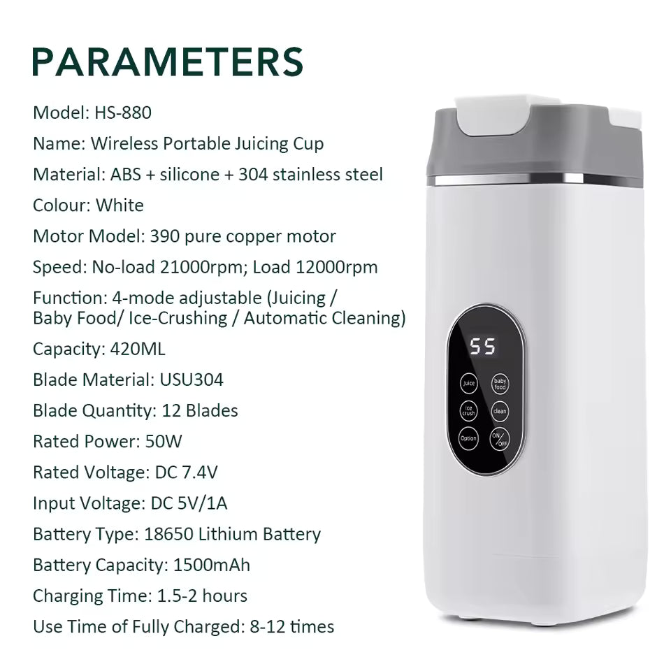 Portable Juicer Blender Cup