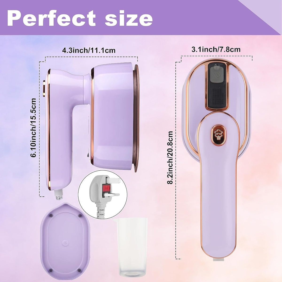 Mini Portable Steam Iron – Handheld Garment Steamer for Wrinkle-Free Clothes