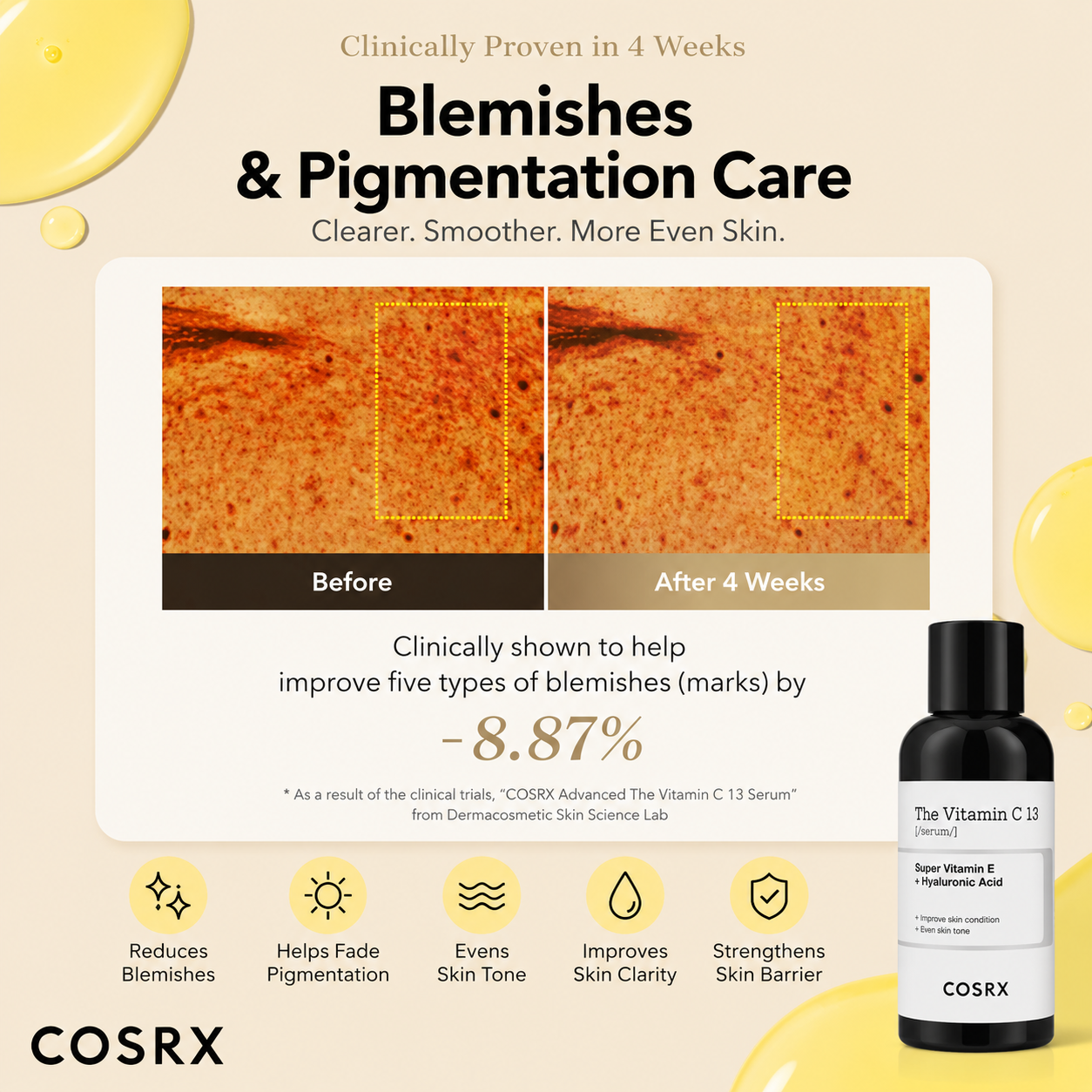 The Vitamin C 13 Serum with Super Vitamin E & Hyaluronic Acid – 20ml COSRX