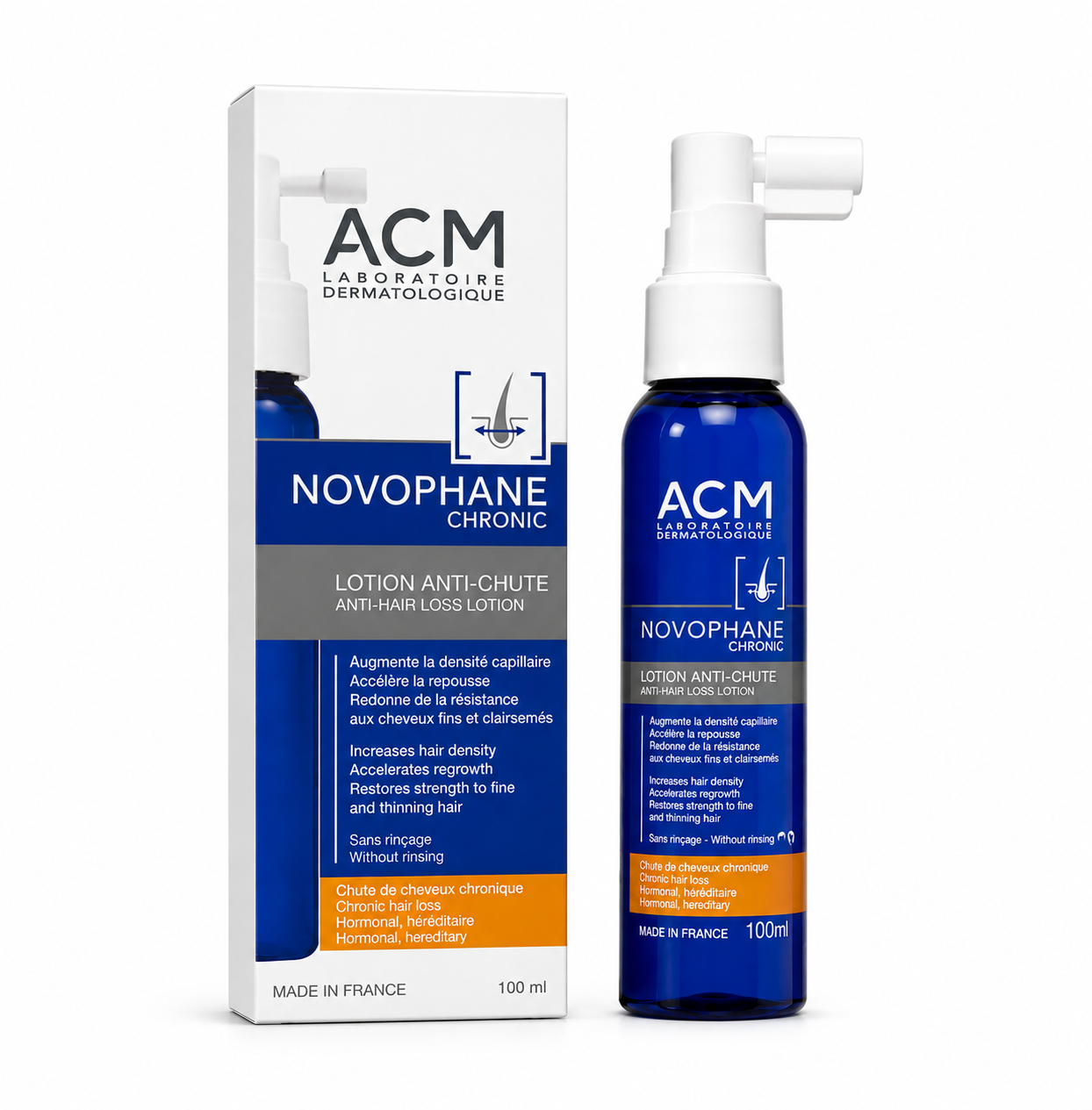 ACM Novophane Chronic Anti-Hair Loss Lotion 100ml – Hair Density & Thinning Hair Care