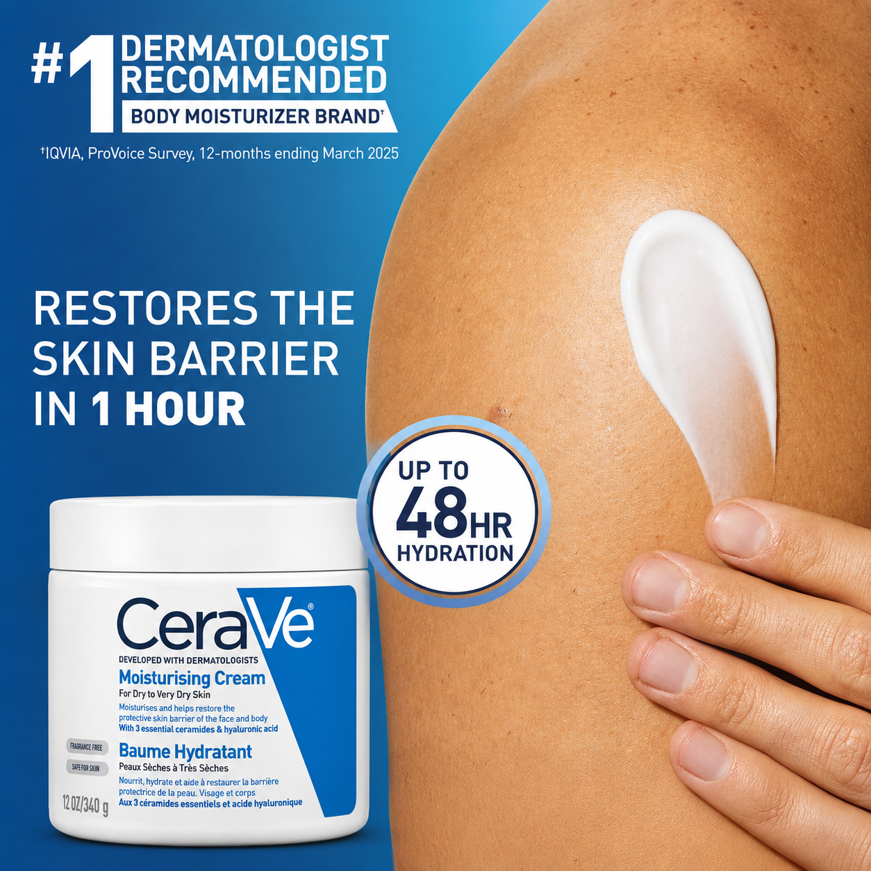 CeraVe Moisturising Cream – Dry & Very Dry Skin | Hydrating Skin Care