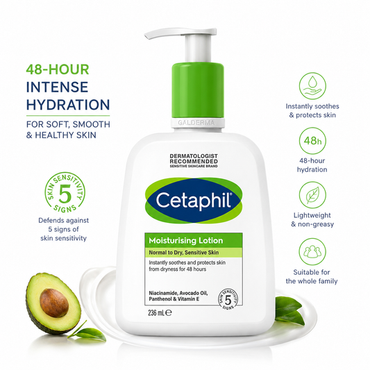 Cetaphil Moisturising Lotion 236ml – Hydrating Lotion for Normal to Dry Sensitive Skin