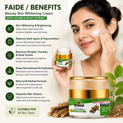 Beauty Skin Licorice Root Whitening Cream – Extra Bright Skin Cream