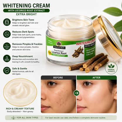 Beauty Skin Licorice Root Whitening Cream – Extra Bright Skin Cream