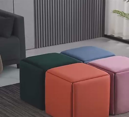 Convertible Storage Ottoman with Wheels